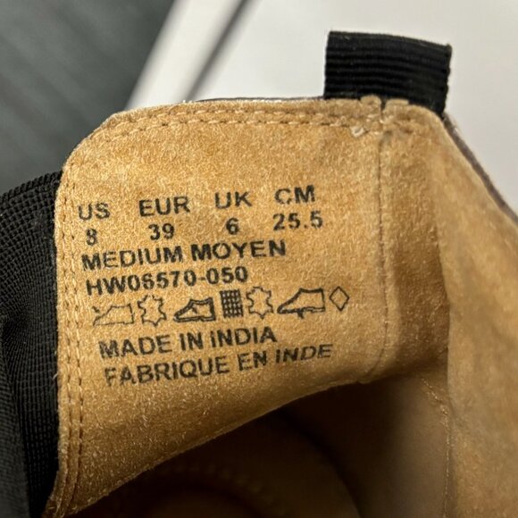 Hush Puppies metallic wingtip style booties women's size 8 - Picture 6 of 7